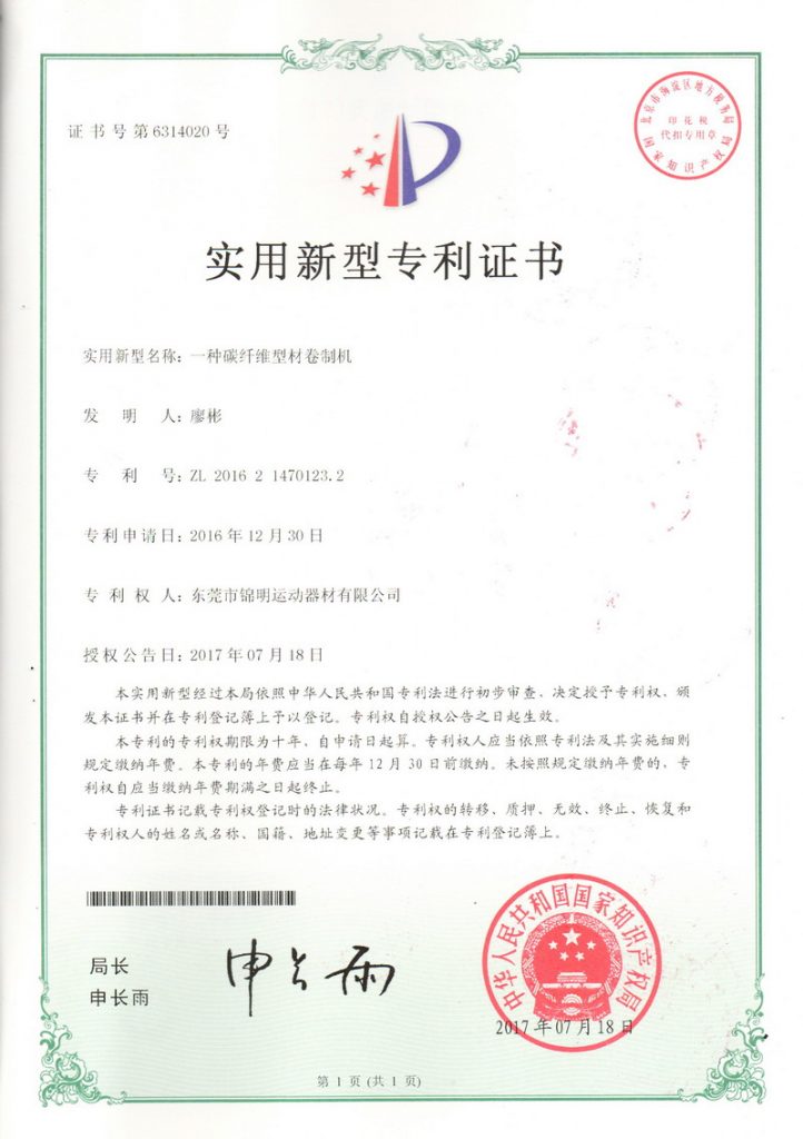 Patent Certificate 06