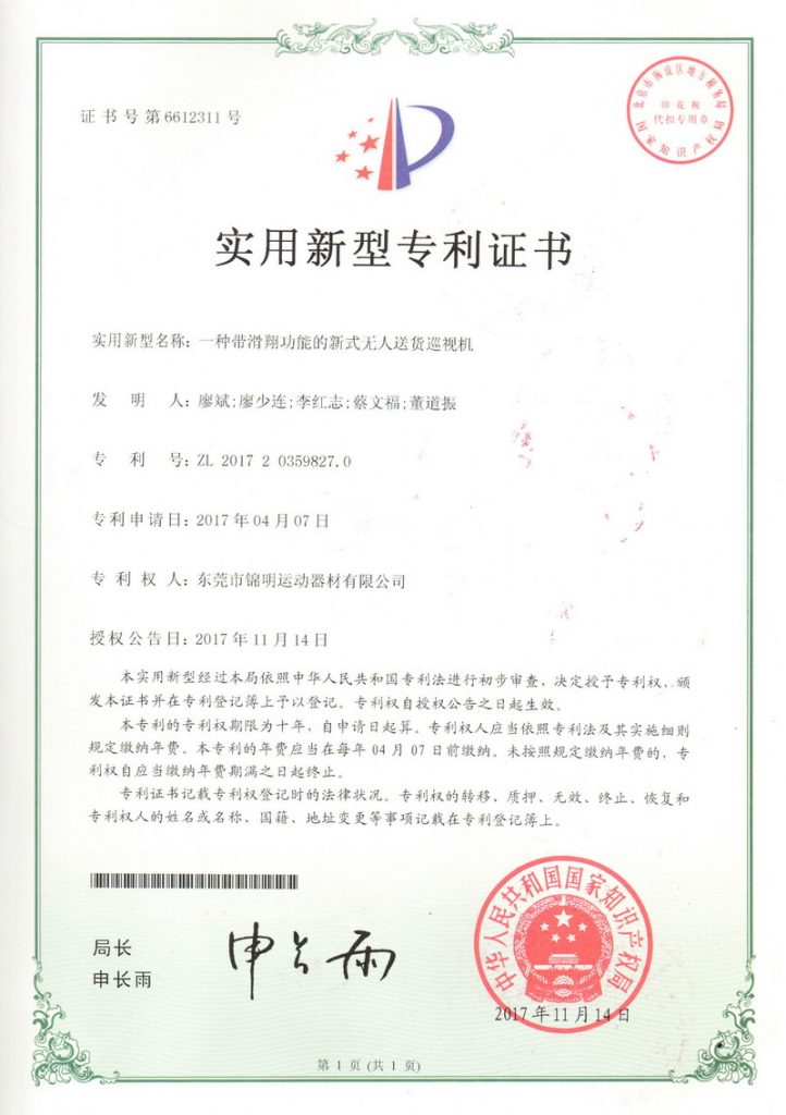 Patent Certificate 13