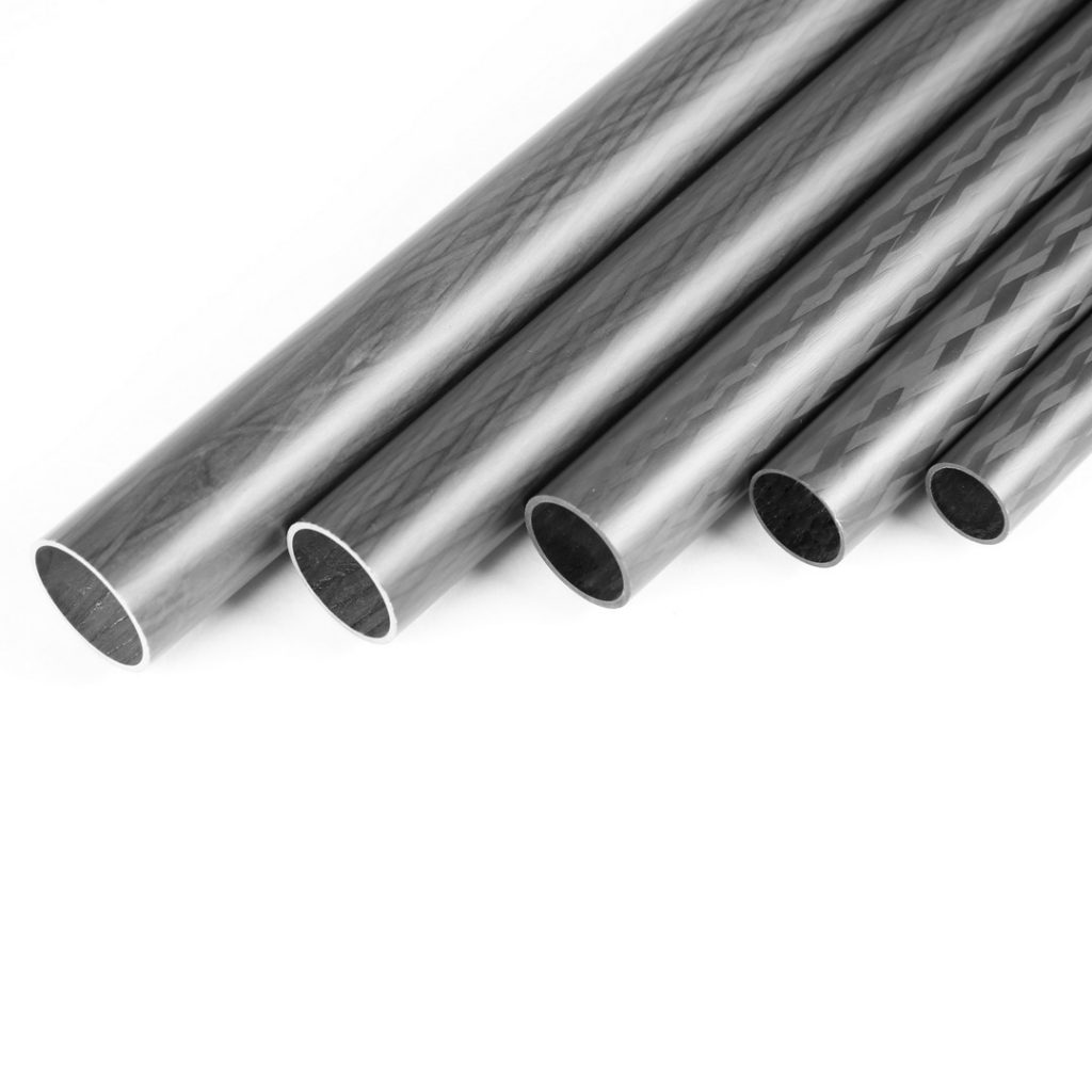 Round Carbon Fiber Tubes with Matte Surface
